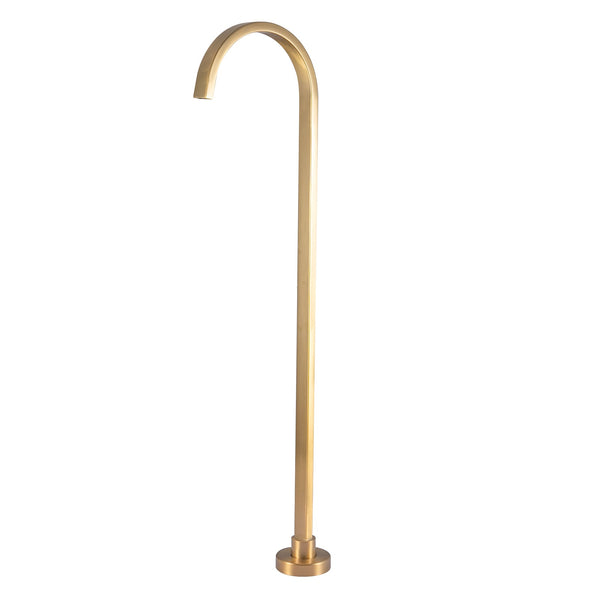 Cavallo Brushed Yellow Gold Free Standing Spout