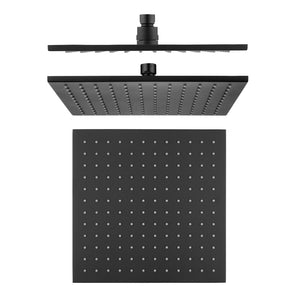 Cavallo 10′′ Matte Black Soild Brass Shower Head