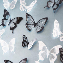 Load image into Gallery viewer, 18pcs/lot 3d Effect Crystal Butterflies Wall Sticker Beautiful Butterfly for Kids Room Wall Decals Home Decoration On the Wall
