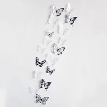 Load image into Gallery viewer, 18pcs/lot 3d Effect Crystal Butterflies Wall Sticker Beautiful Butterfly for Kids Room Wall Decals Home Decoration On the Wall
