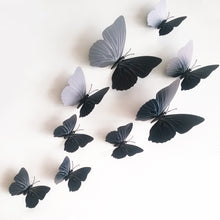 Load image into Gallery viewer, Free shipping 12pcs PVC 3d Butterfly wall decor cute Butterflies wall stickers art Decals home Decoration room wall art
